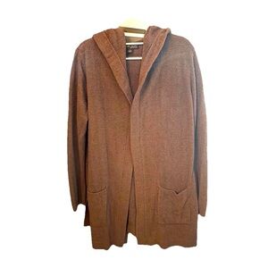 Barefoot Dreams CozyChic Lite hooded cardigan, size M